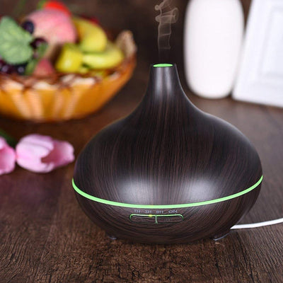 Aromatherapy Humidifier with 7 Colourful LED Light Change (500 ML Capacity / Without Remote)