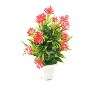 PremiumAV Wild Artificial Flower Plant for Home & Office Decor (1 Pc, Cute Pot)  - PremiumAV