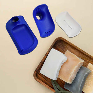 PremiumAV Plastic Double Layer Soap Dish Holder| Decorative Storage Holder Box for Bathroom, Kitchen, Easy Cleaning ,Soap Saver.