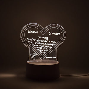 Creative Visualization Lamp 3D Acrylic Decorative Lamp With Pen