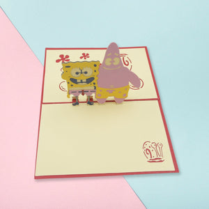 3D -up greeting card with festive birthday design