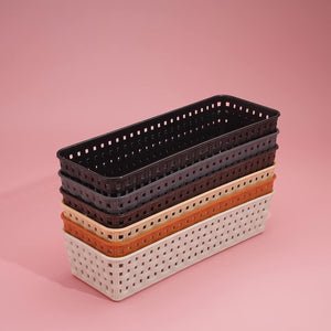 PremiumAV PremiumAV Plastic Multipurpose Desk Organizer Tray Office Drawer Dividers Storage Bins for Kitchen, Bathroom, Office, Makeup, Bedroom Dresser, Craft B 