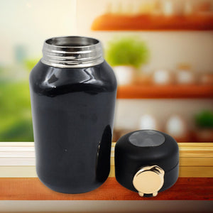 PremiumAV Thermos Steel Bottle, Push Button | Fashion Cup Temperature Display Bottle (420 ML) - PremiumAV
