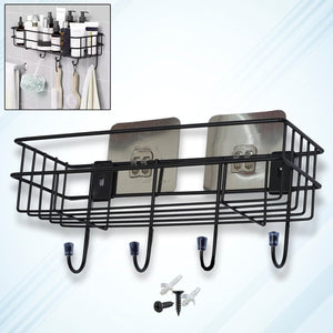 PremiumAV PremiumAV 3 in 1 Shower Shelf Rack for storing and holding various household stuffs and items etc. –  