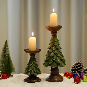 Christmas Tree Candleholder Candlestick Decorative for Home