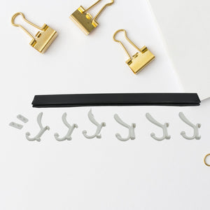 PremiumAV Cloth hanger, Wall Door Hooks Rail for Hanging Clothes for Hanging Hook Rack Rail, Extra Long Coat Hanger Wall Mount for Clothes, Jacket, Ha  - PremiumAV