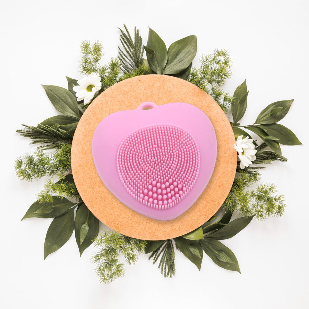 PremiumAV PremiumAV Waterproof Heart-Shaped Face Wash Brush | Silicone Facial Cleansing & Exfoliating Scrubber for Women –  
