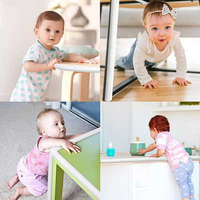 Corner Edge Protector – Soft Rubber Safety Bumper Guard for Baby Proofing Furniture, Table, & Bed (2 Mtr)
