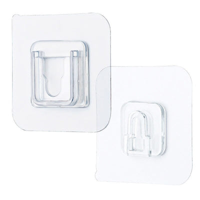 Transparent Adhesive Male Hook Used For Hanging Various Types Of Items (1Pc)