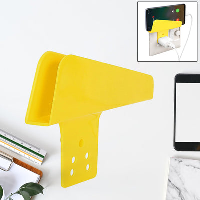 PremiumAV Plastic Secure Mobile Phone Charging Stand Holder (1 Pc / Mix Color)