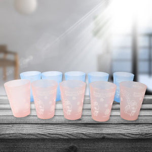 PremiumAV PLASTIC LIGHTWEIGHT GLASS REUSABLE DRINKING GLASS DISHWASHER SAFE BEVERAGE GLASSES FOR KITCHEN WATER GLASSES (10 Pc Set) - PremiumAV