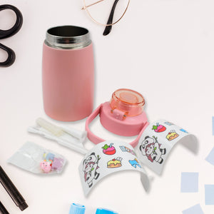 PremiumAV Stainless Steel Vacuum Insulated Water Bottle with Handle & Sticker (700 ML) - PremiumAV