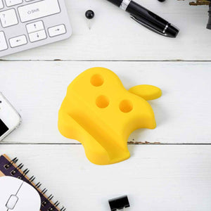 Multi-Functional Apple-Shaped Plastic Mobile Stand with Pen Holder (1 Pc / Mix Color)