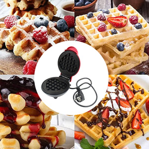 PremiumAV Mini Waffle Maker Machine Waffle Iron Home Appliances Kitchen Gift Easy To Clean, On-Stick Surfaces, Perfect Breakfast, Dessert, Sandwich, P - PremiumAV
