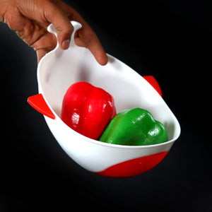 PremiumAV PremiumAV Plastic Rice Pulses Fruits Vegetable Noodles Pasta Washing Bowl and Strainer –  