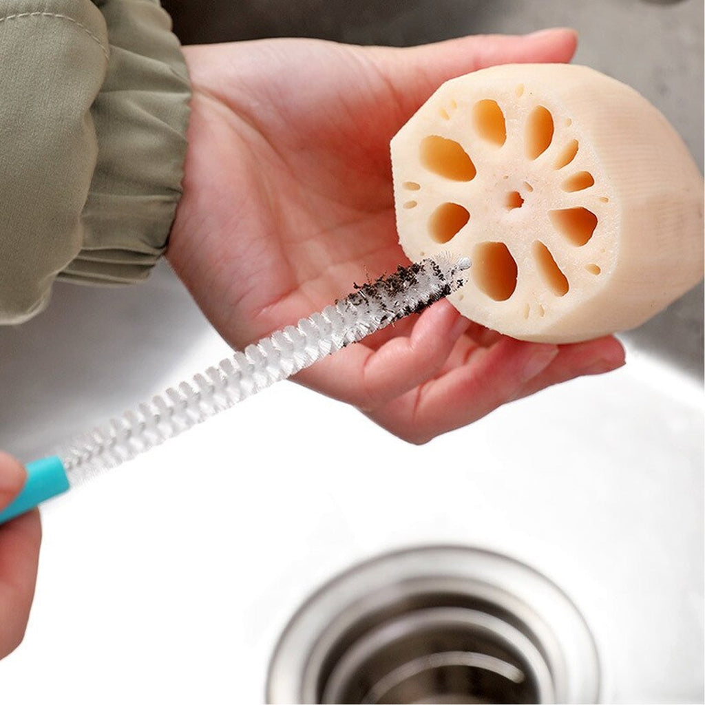 Metal wire brush for cleaning kitchen sink drain