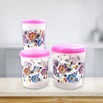 3 Pc Storage Container used in all kinds of places including household and offices for storing stuffs and items etc.