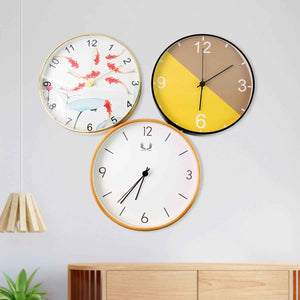 Classic Wall Clock for Home and Office – Mix Design Round 1 Pc Assorted Pattern