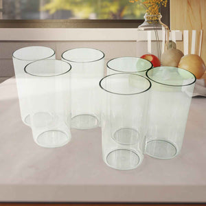 Apex Clear Plastic Tumbler / Glass Set – 6-Piece Unbreakable