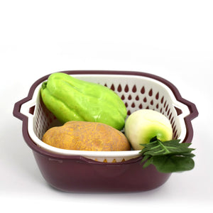PremiumAV PremiumAV 2 In 1 Basket Strainer To Rinse Various Types Of Items Like Fruits, Vegetables Etc. –  