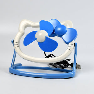 PremiumAV Hello Kitty Cute Mini USB Desktop Fan  Bright Color, Personal Desk Fan (Battery Not Included) - PremiumAV