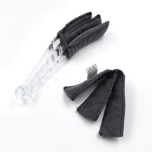 PremiumAV Window Blind Cleaner Brush with Microfiber Sleeves  Dusting Tool for Shutters & AC (1 Pc)  - PremiumAV