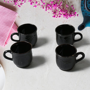 PremiumAV Pine Party Ceramic Tea / cups / Mug Set With Pineapple Shape Serving Bowl Milk Cup, Coffee Cup, Tea Cup, Breakfast Cup, Drinking Mug or Outd - PremiumAV