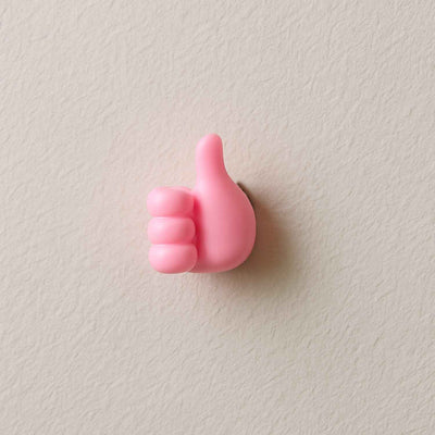 Pink Multifunctional Multi functional Hand Shape Wall Clip Hanger Keys Cable Holder