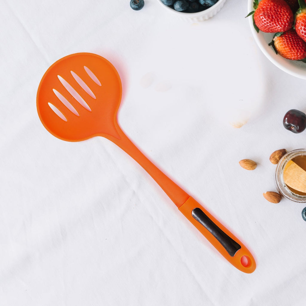PremiumAV PremiumAV 35cm Cooking Shovels Vegetable Colander Scoop Nylon Spoon Large Colander Soup Filter Kitchen Tools –  