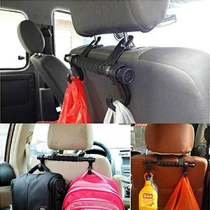 PremiumAV Back Seat Organizer Head Rest Luggage Bag Holder Hook Hanger Kit for Car Truck SUV - PremiumAV