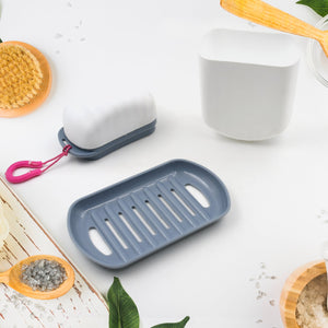 PremiumAV Stylish & Leak-Proof Travel Soap Box  Secure Seal for Home, Bathroom, Hiking & Camping (1 Pc)  - PremiumAV