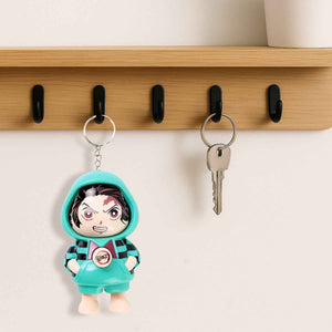 Cartoon Character Design Cute Action Figure Keychain (Mix  Design & 1 Pc)