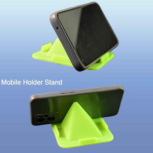 Virgin Mobile Accessories Universal Portable Four-Sided Pyramid Shape Desktop/ Table Mobile Holder Stand (1 Pc)