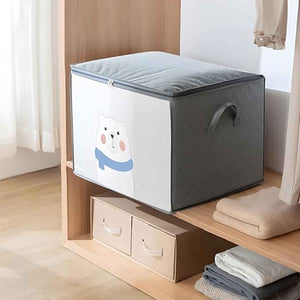 Clothes Storage Bag with Zipper & Handles