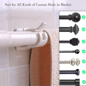 Curtain Rod Holder, Self Adhesive Hooks (2 Pcs Set)