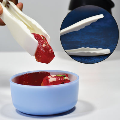 PremiumAV Plastic Handle Tong, Bread Clamps, Kitchen Tongs Cooking Tongs.