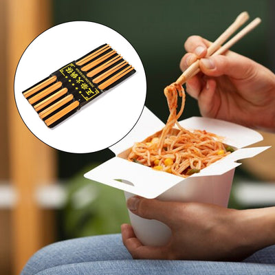 PremiumAV 10pair Chopsticks Set Lightweight Easy to Use Chop Sticks with Case for Sushi, Noodles and Other Asian Food
