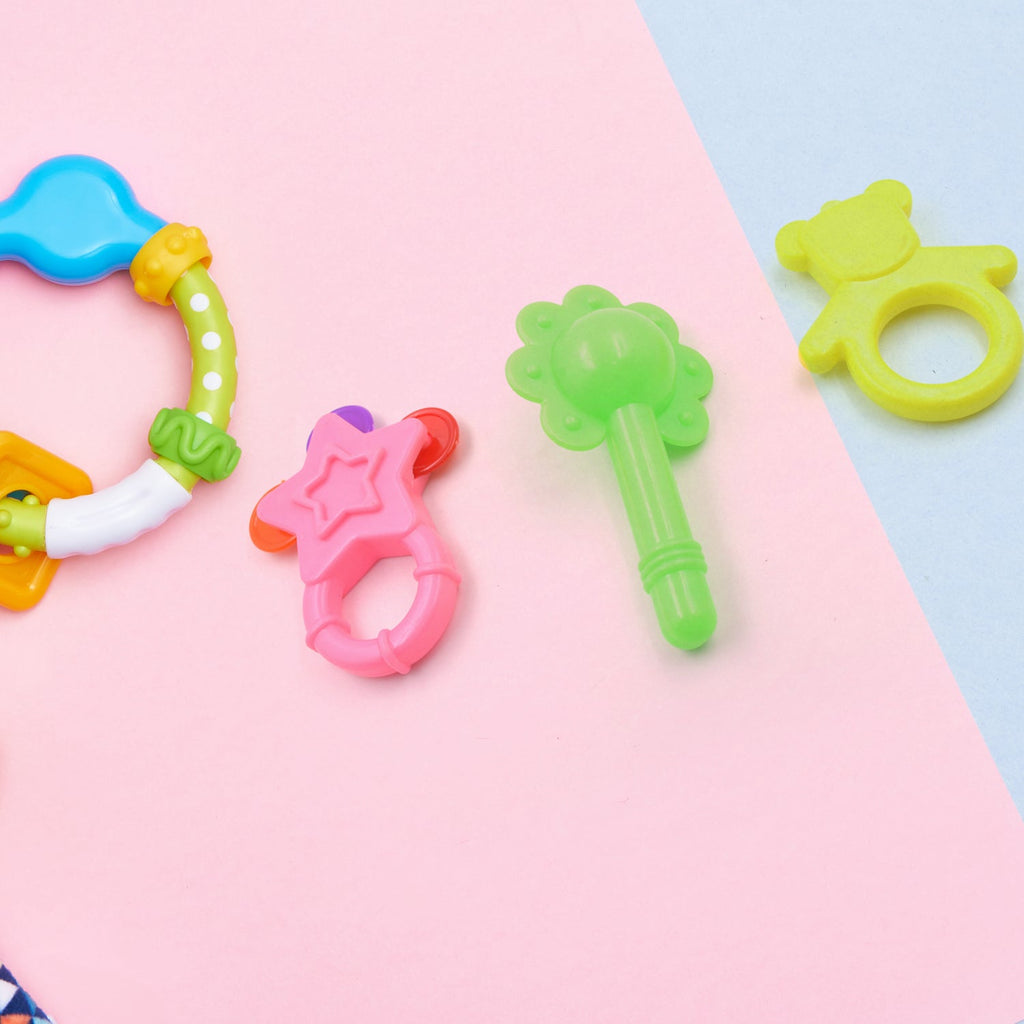 PremiumAV PremiumAV New Born Babies with Attractive Colors and Khanjari Rattle, Musical Gallery Khanjari Musical Instrument Toy Baby Play Toy Fun Return Gift fo 