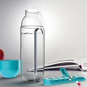 PremiumAV Multi-Use Pill & Water Bottle for Travel (600 Ml, Mix Color) - PremiumAV