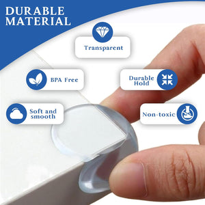 PremiumAV Corner / Edge Guards Clear Corner Protectors (Big 4 Cm / 10 Pcs Set) - PremiumAV