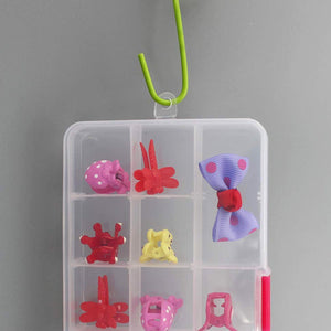 PremiumAV 15-Grid Clear Plastic Jewelry Organizer Box with Dividers (1 Pc) - PremiumAV