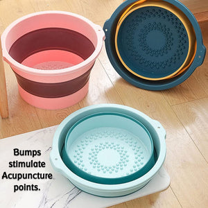 PremiumAV PremiumAV Multi-Purpose Portable Collapsible Folding Tub, with Hanging Hole & Save Storage Space, Also use for Foot Spa. –  