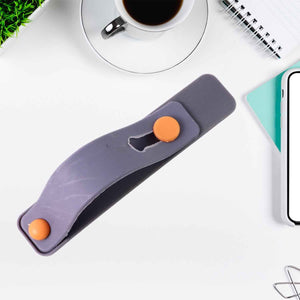 Dark Grey Phone Loop Finger Holder, Phone Grip Straps Silicone Phone Finger Strap (1 Pc)