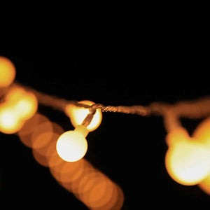Battery Operated Warm White Globe Ball String Light
