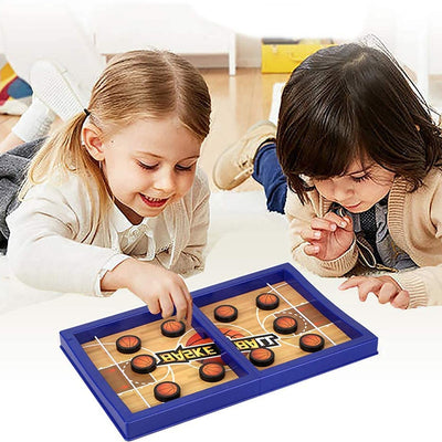 PremiumAV Fast Sling Basketball Puck Game Paced Table Desktop Battle Ice Hockey Game for Adults and Kids Parent-Child Winner Board Games Interactive T