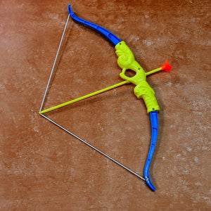 PremiumAV PremiumAV Plastic Archery Bow and Arrow Toy Set with single knife and 3pc Arrow and Target Board, –  