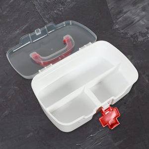 PremiumAV Medical Box, 1 Piece, Indoor Outdoor Medical Utility, Medicine Storage Box, Detachable Tray Medical Box Multi Purpose Regular Medicine, Firs  - PremiumAV