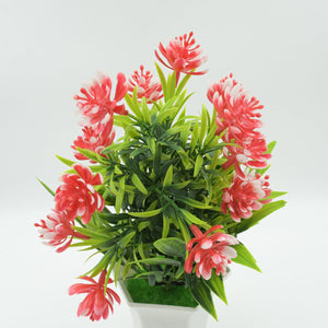 PremiumAV Wild Artificial Flower Plant for Home & Office Decor (1 Pc, Cute Pot)  - PremiumAV