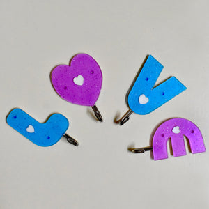 PremiumAV PremiumAV Love Shape Self Adhesive Hooks –  