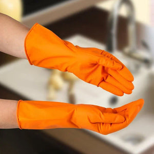PremiumAV Multipurpose Rubber Reusable Cleaning Gloves, Reusable Rubber Hand Gloves I Latex Safety Gloves I for Washing I Cleaning Kitchen I Gardening  - PremiumAV